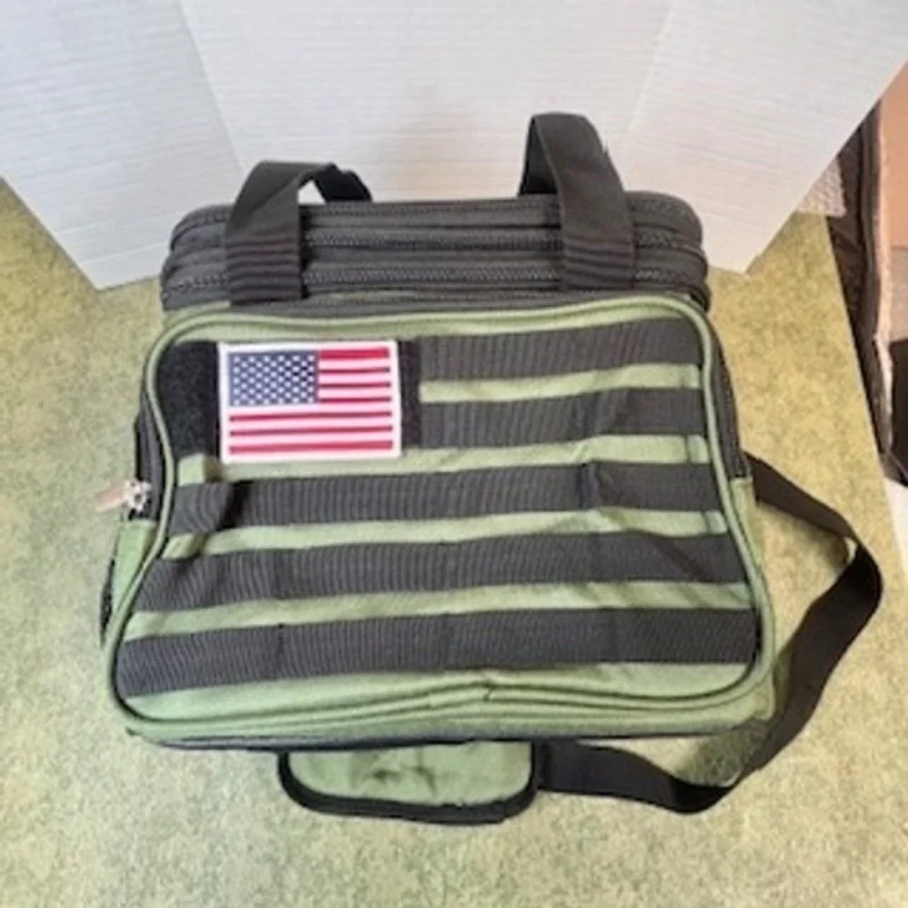 Lifewit‎ Insulated Lunch Bag Tactical American Flag Green Molle Bag